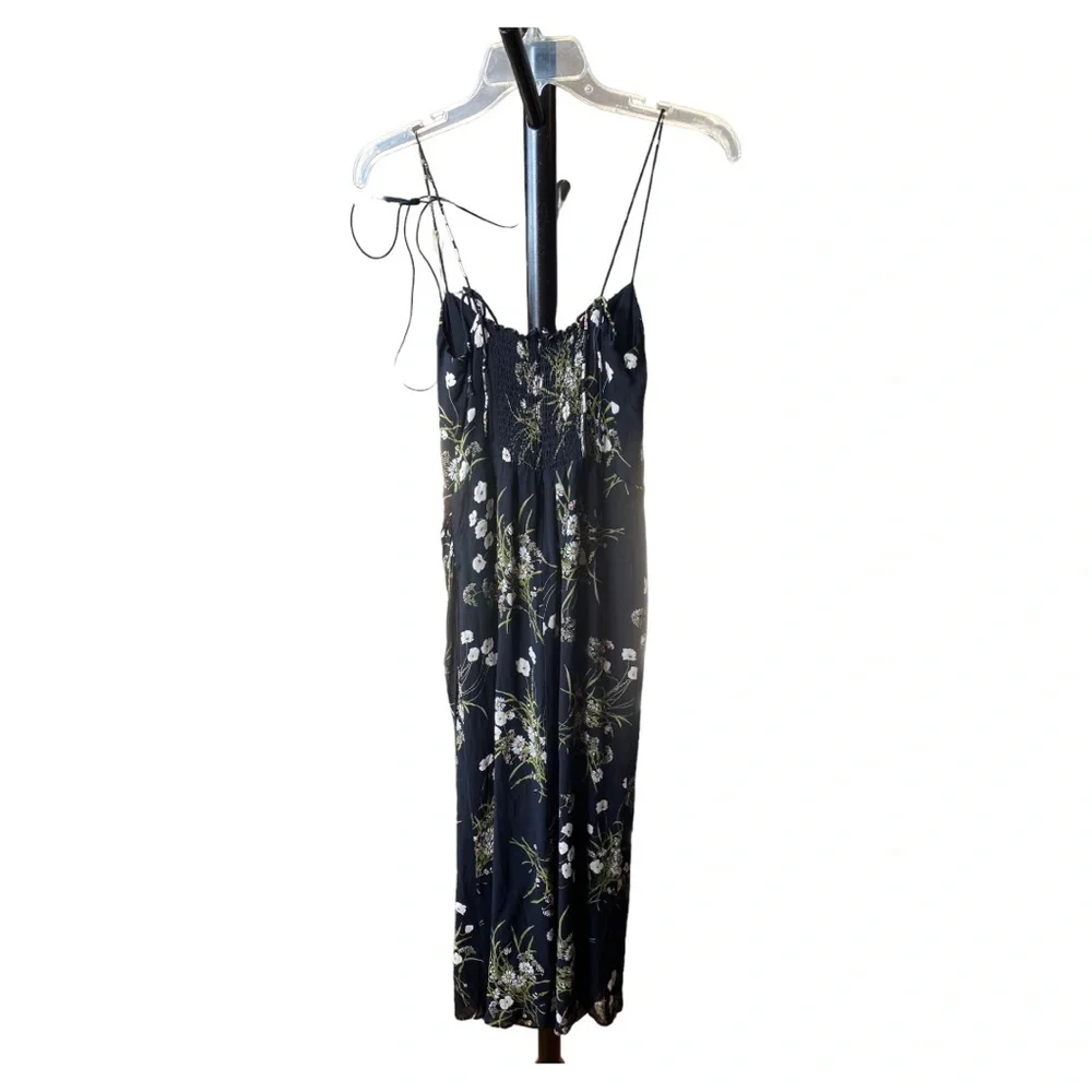 Reformation Kourtney Black Floral Dress - Picture 3 of 10